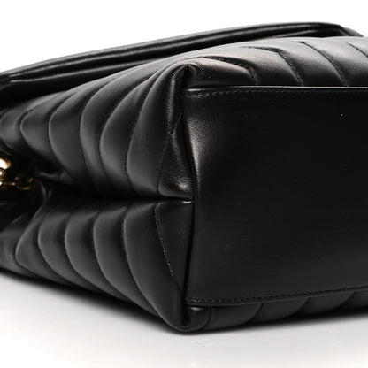 Saint Laurent Calfskin Y Quilted Monogram Medium Loulou Chain Satchel Black 10 of 13