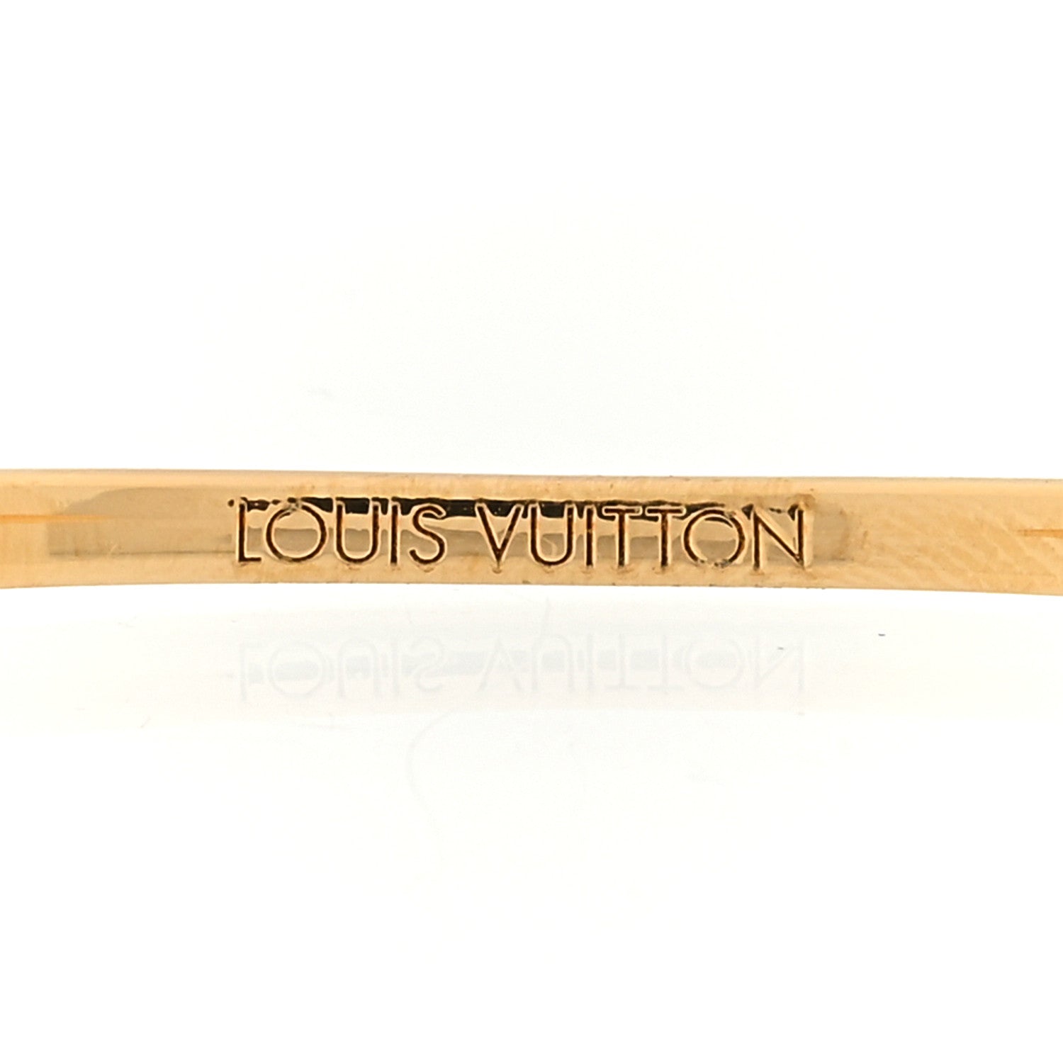 Louis Vuitton Metal Louisette Bracelet M Gold 3 of 4