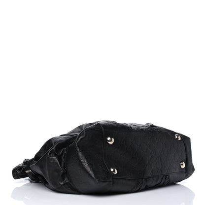 Gucci Calfskin Guccissima Large Full Moon Tote Black 4 of 19