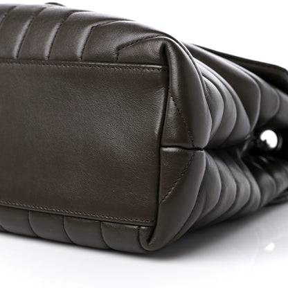 Saint Laurent Calfskin Y Quilted Monogram Medium Loulou Chain Satchel Asphalt 10 of 15