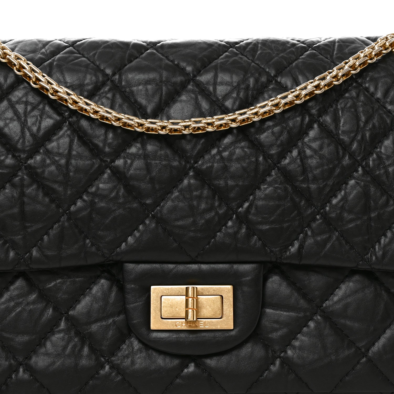 Chanel Aged Calfskin Quilted 2.55 Reissue 227 Flap Black 15 of 21