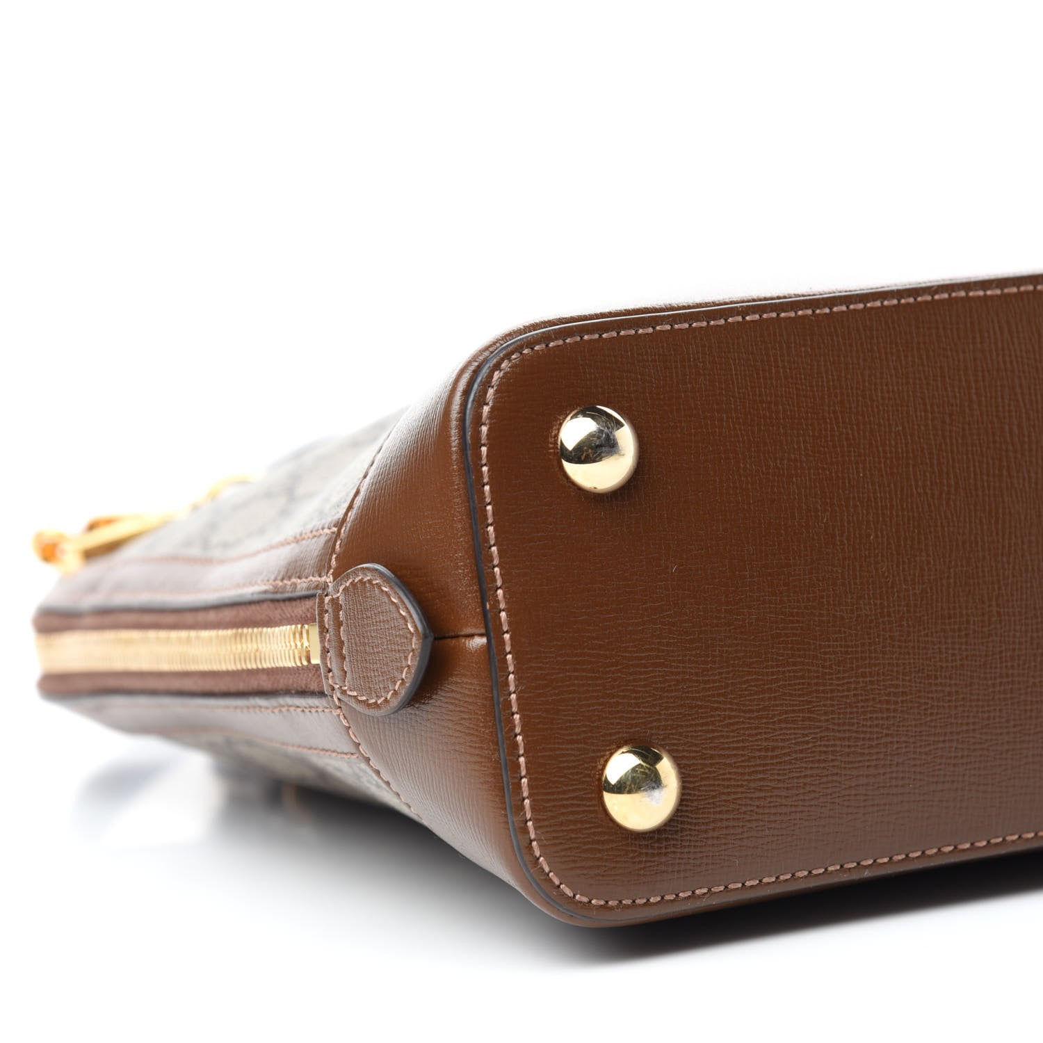 Gucci GG Supreme Monogram Horsebit 1955 Top Handle Bag Beige Brown Sugar 6 of 14