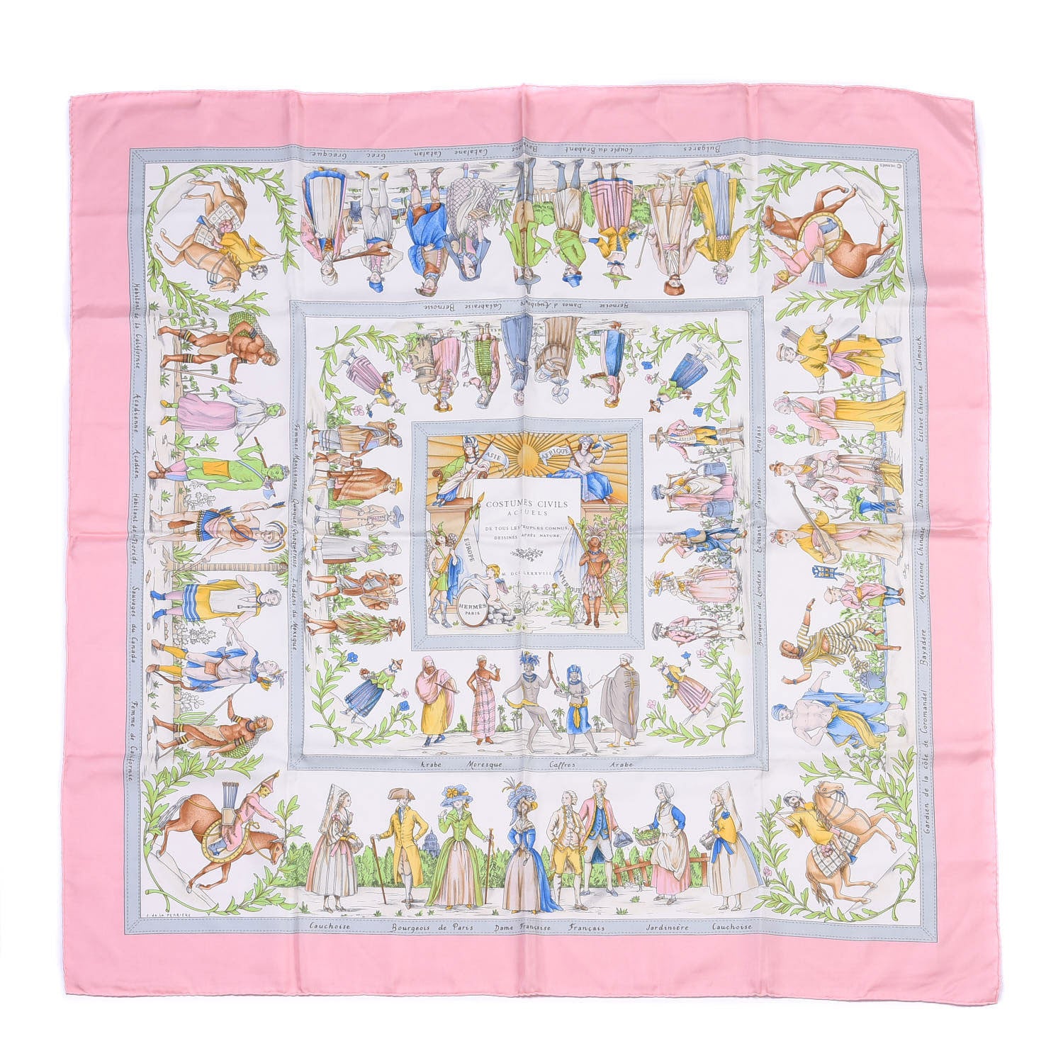 Hermes Silk Costumes Civils Actuels Scarf 90 1 of 4
