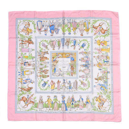 Hermes Silk Costumes Civils Actuels Scarf 90 1 of 4