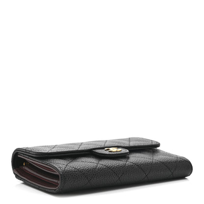 Chanel Caviar Quilted Medium Flap Wallet Black 4 of 12