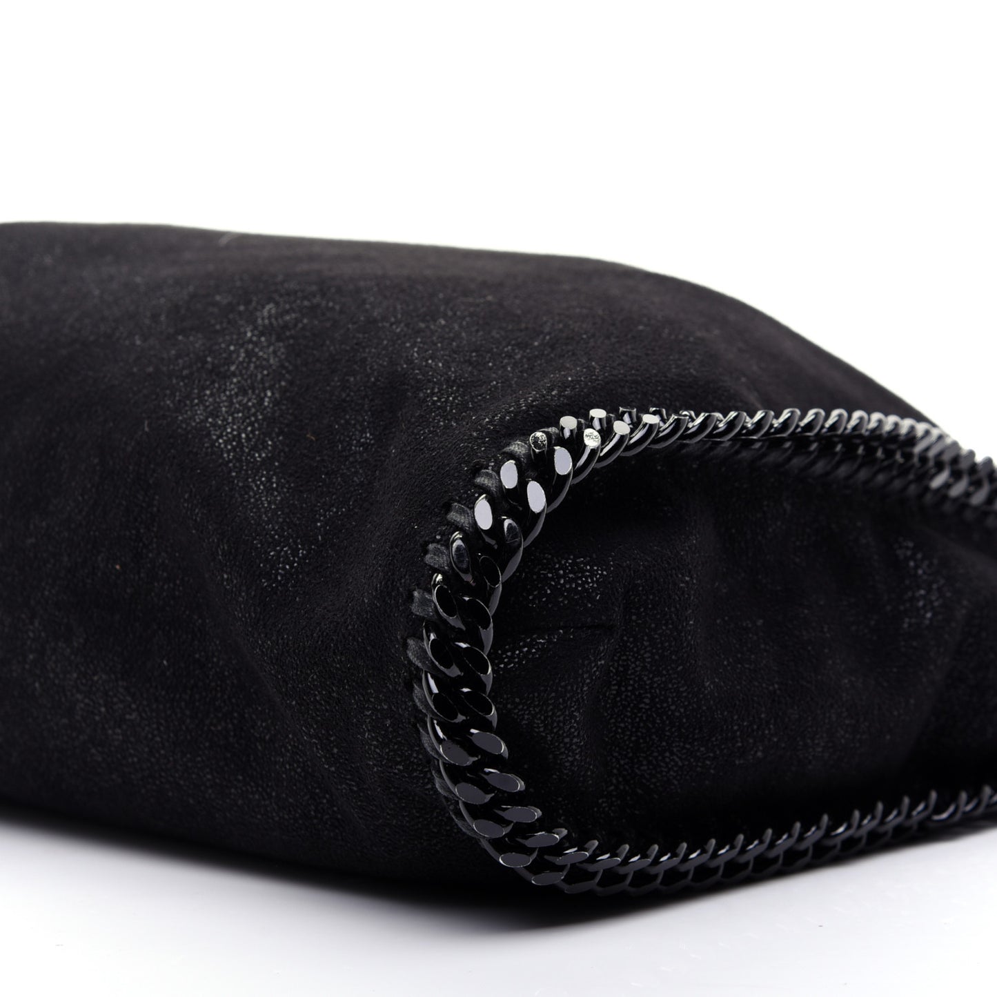 Shaggy Deer Falabella Fold Over Tote Black