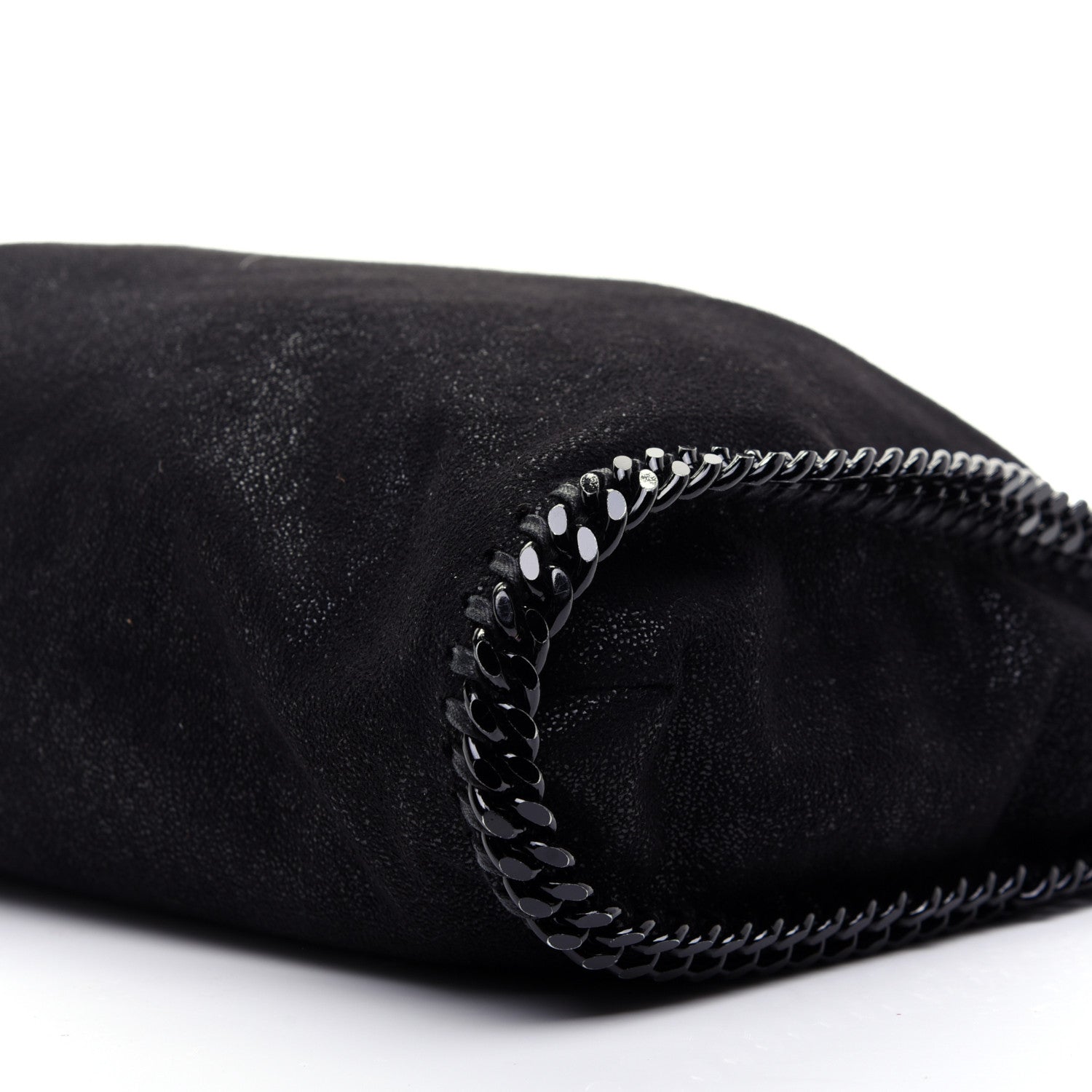 Stella McCartney Shaggy Deer Falabella Fold Over Tote Black 8 of 12