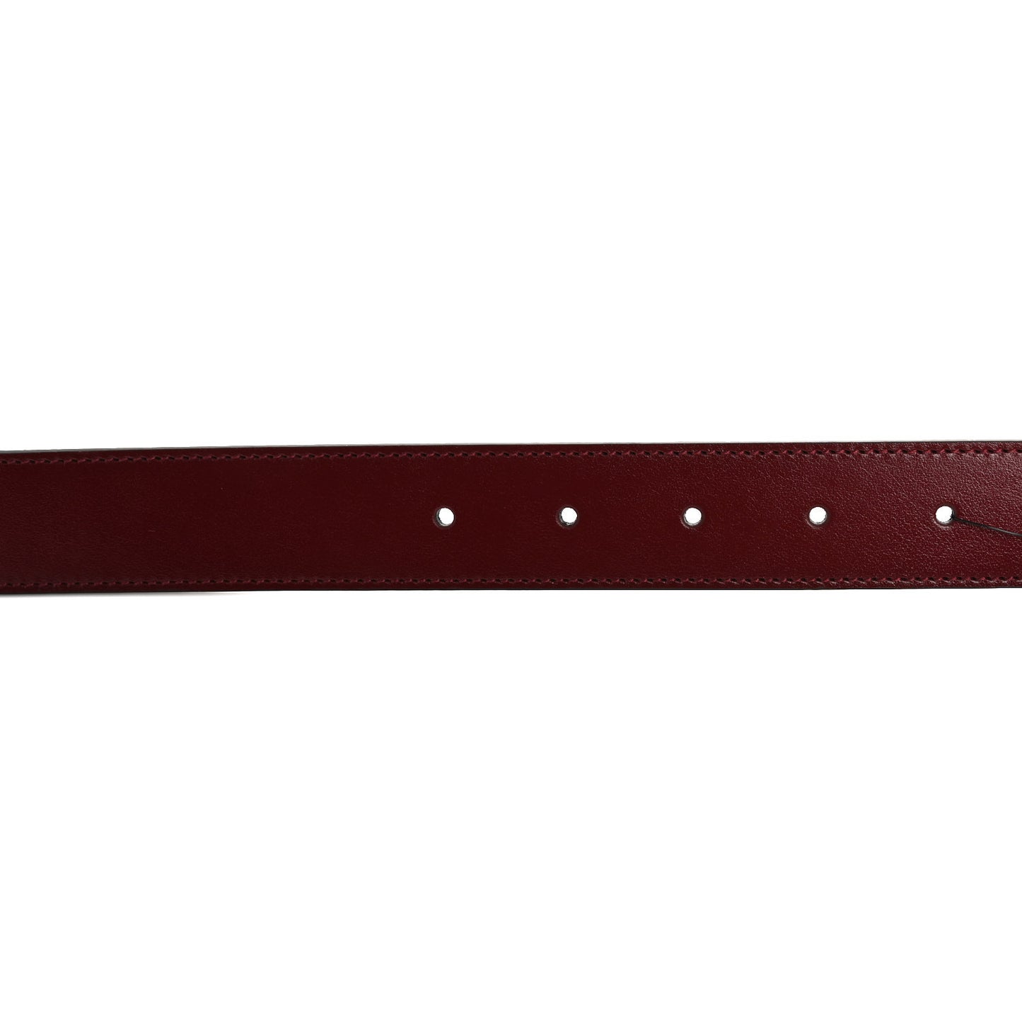 Plutone Calfskin Double G 30mm Belt 80 32 Rosso Ancora