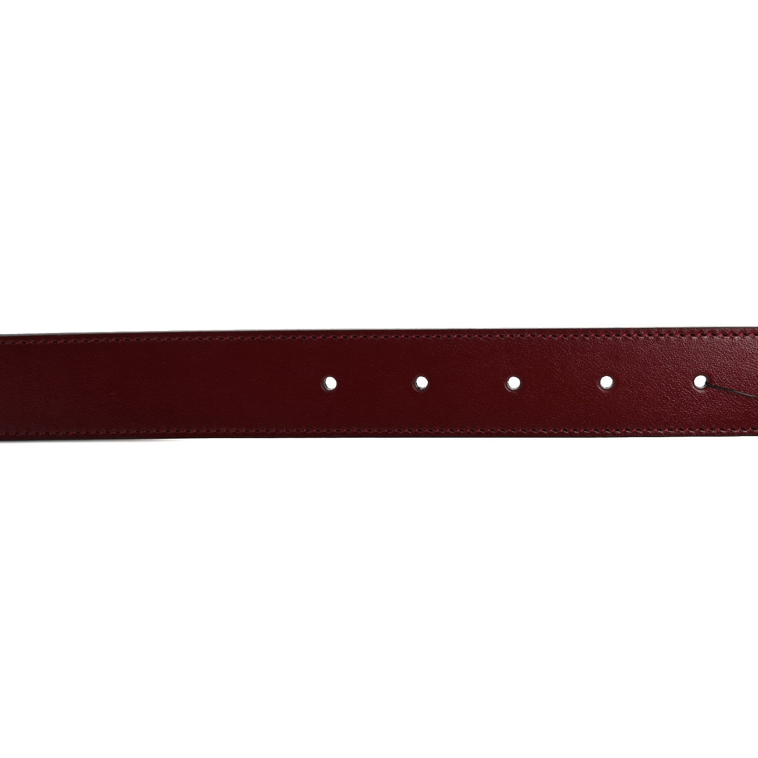 Gucci Plutone Calfskin Double G 30mm Belt 80 32 Rosso Ancora 3 of 6
