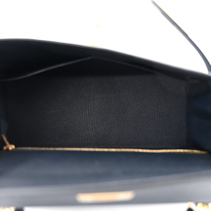 Hermes Epsom Kelly Sellier 28 Bleu Indigo 5 of 13