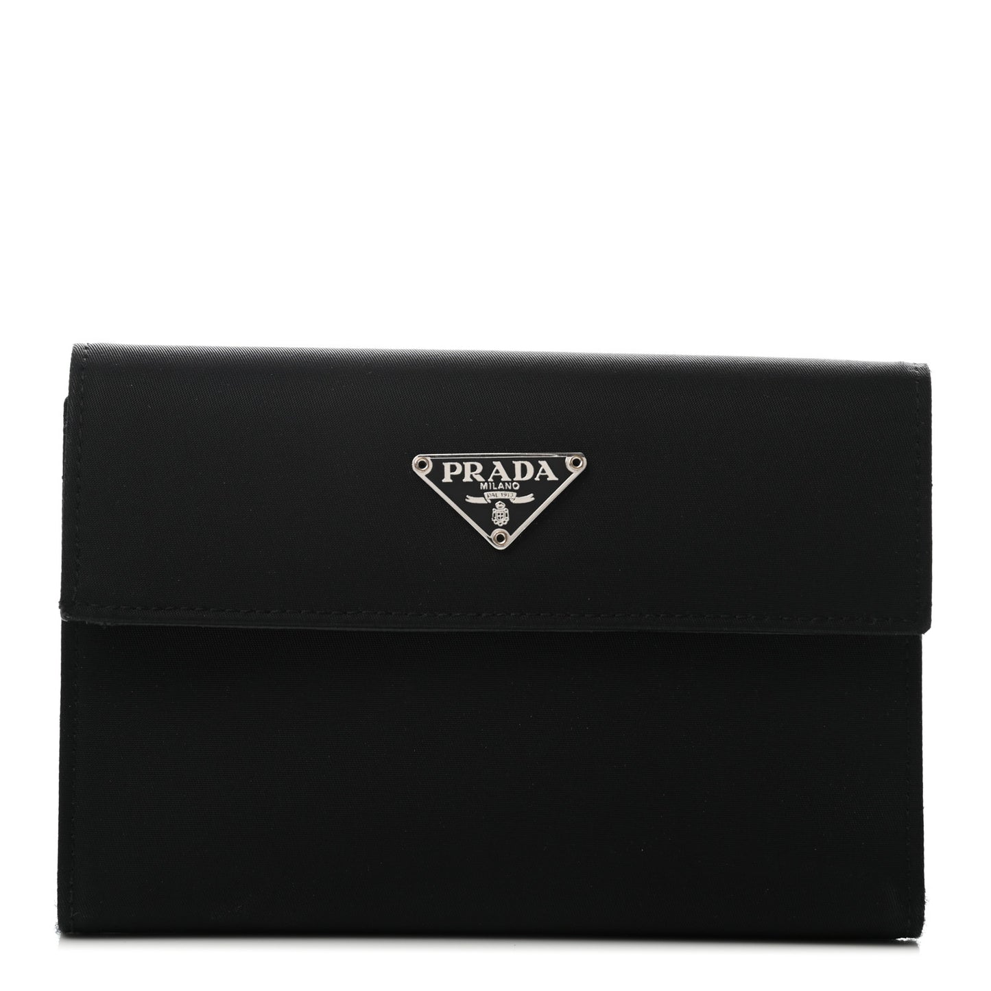Tessuto Nylon Saffiano Wallet Black