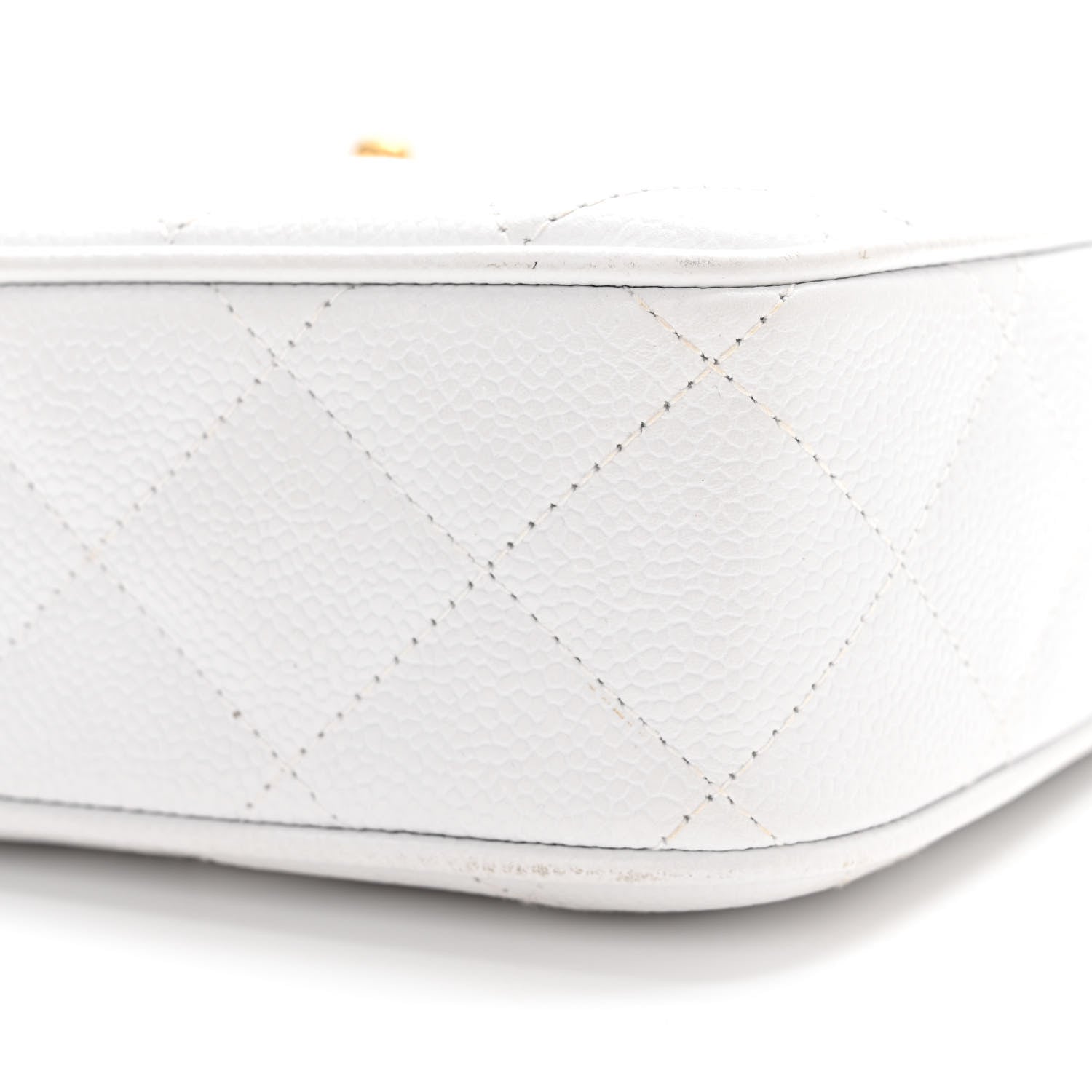 Chanel Caviar Quilted Camera Case White 11 of 15