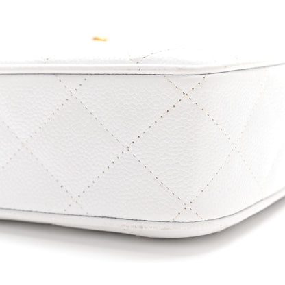 Chanel Caviar Quilted Camera Case White 11 of 15