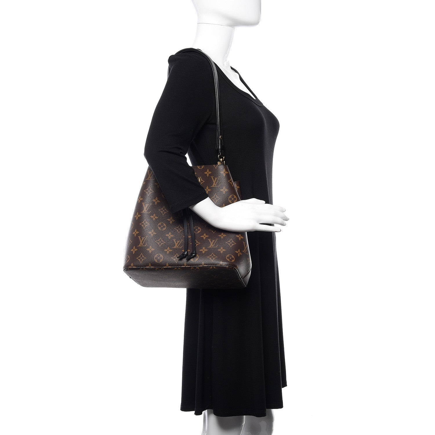 Louis Vuitton Monogram Neonoe MM Black 2 of 9