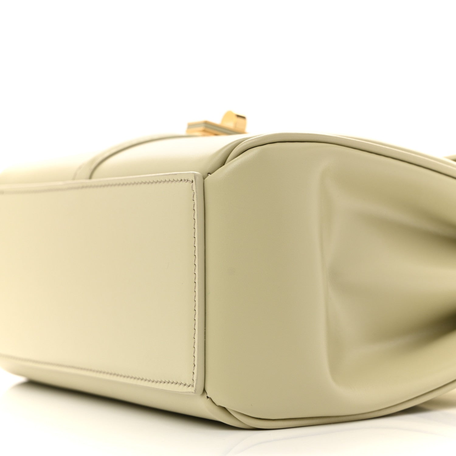Celine Satinated Calfskin Mini 16 Top Handle Bag Almond Green 11 of 13