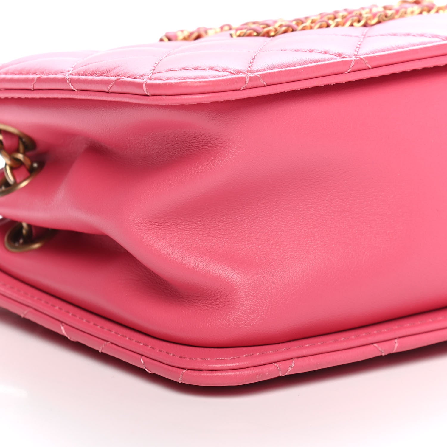Chanel Calfskin Quilted CC Small Once Upon A Time Tote Pink 7 of 8