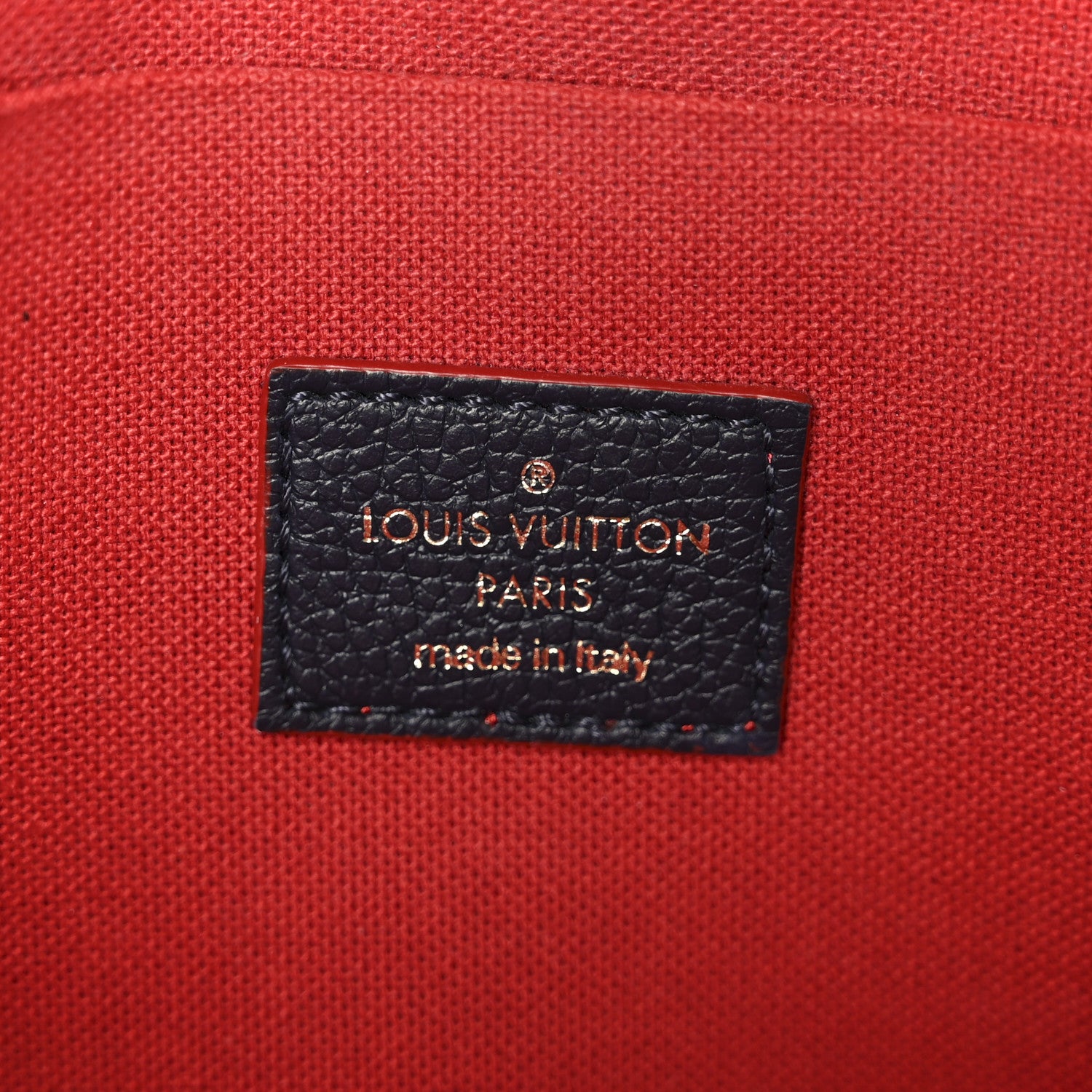 Louis Vuitton Empreinte Pochette Felicie Chain Wallet Marine Rouge 7 of 15