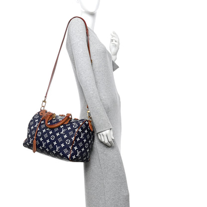 Louis Vuitton Calfskin Monogram Speedy P9 Bandouliere 30 Indigo 2 of 12