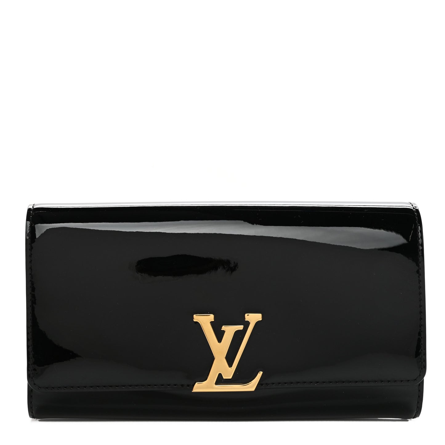 Patent Louise EW Clutch Black