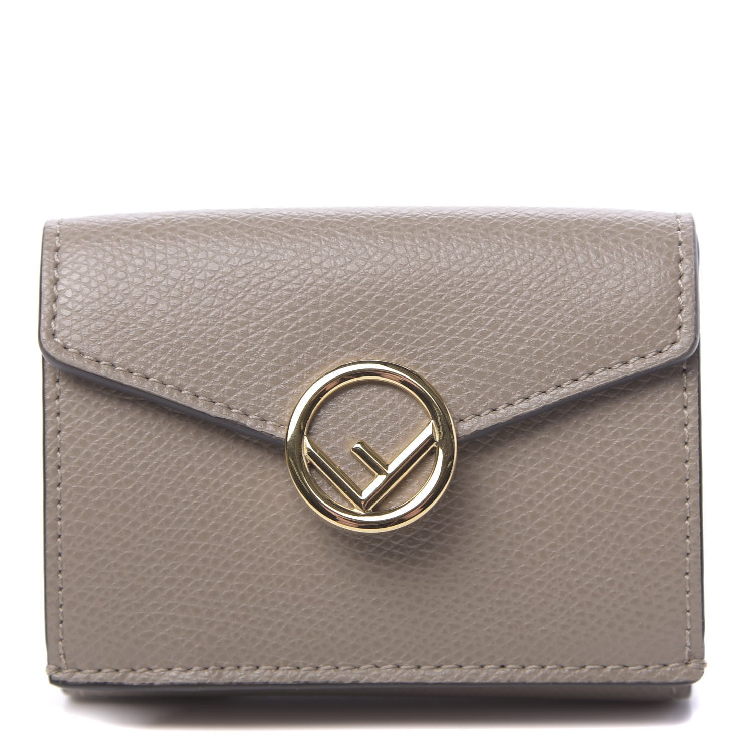 Fendi Vitello Cruise F is Fendi Micro Tri-Fold Envelope Wallet Tortora 1 of 7