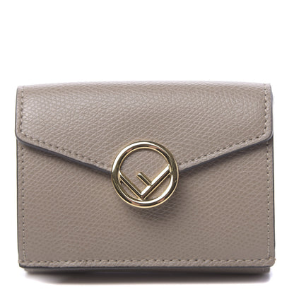 Fendi Vitello Cruise F is Fendi Micro Tri-Fold Envelope Wallet Tortora 1 of 7