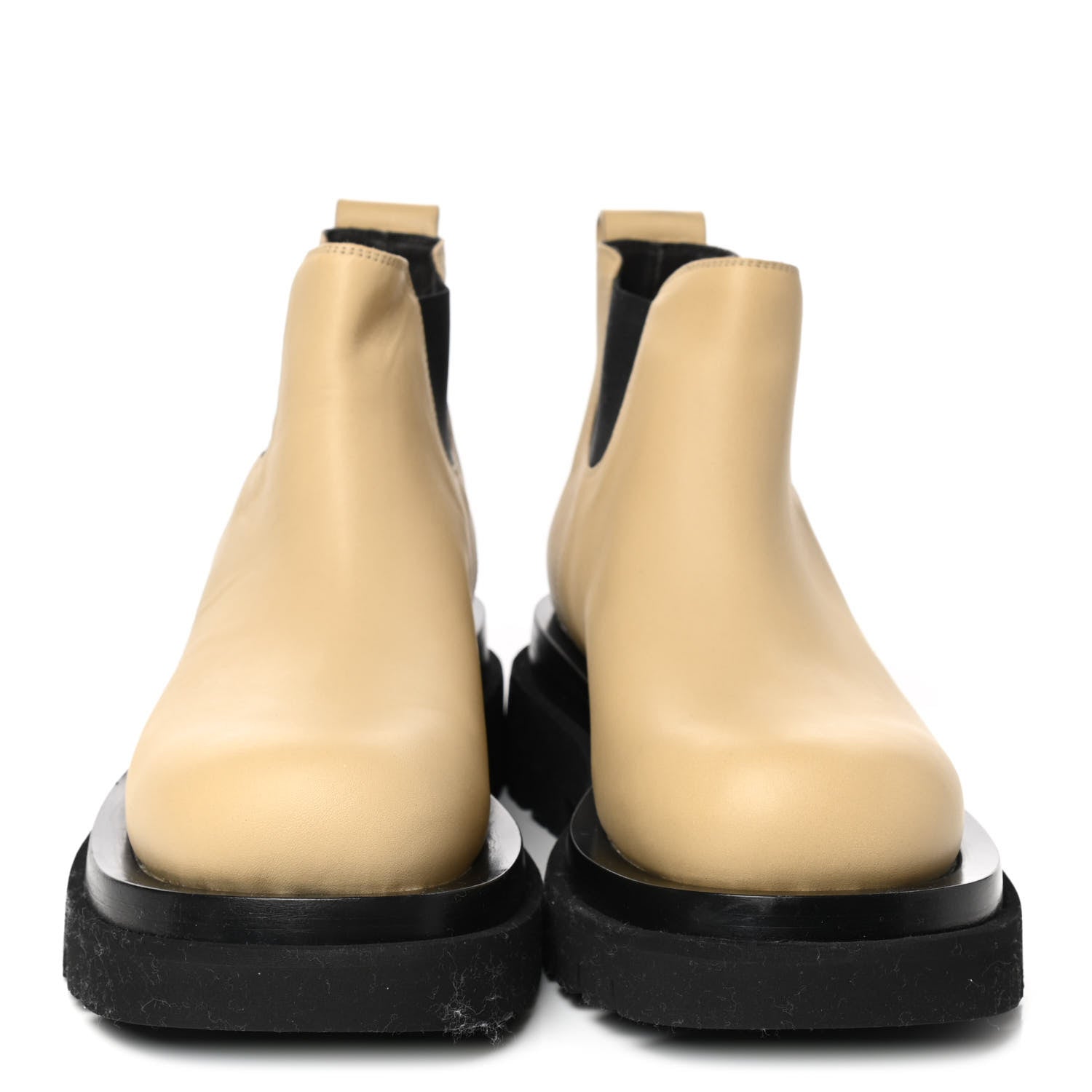 Bottega Veneta Calfskin The Lug Chelsea 55mm Cropped Boots 38.5 Cane Sugar 2 of 8