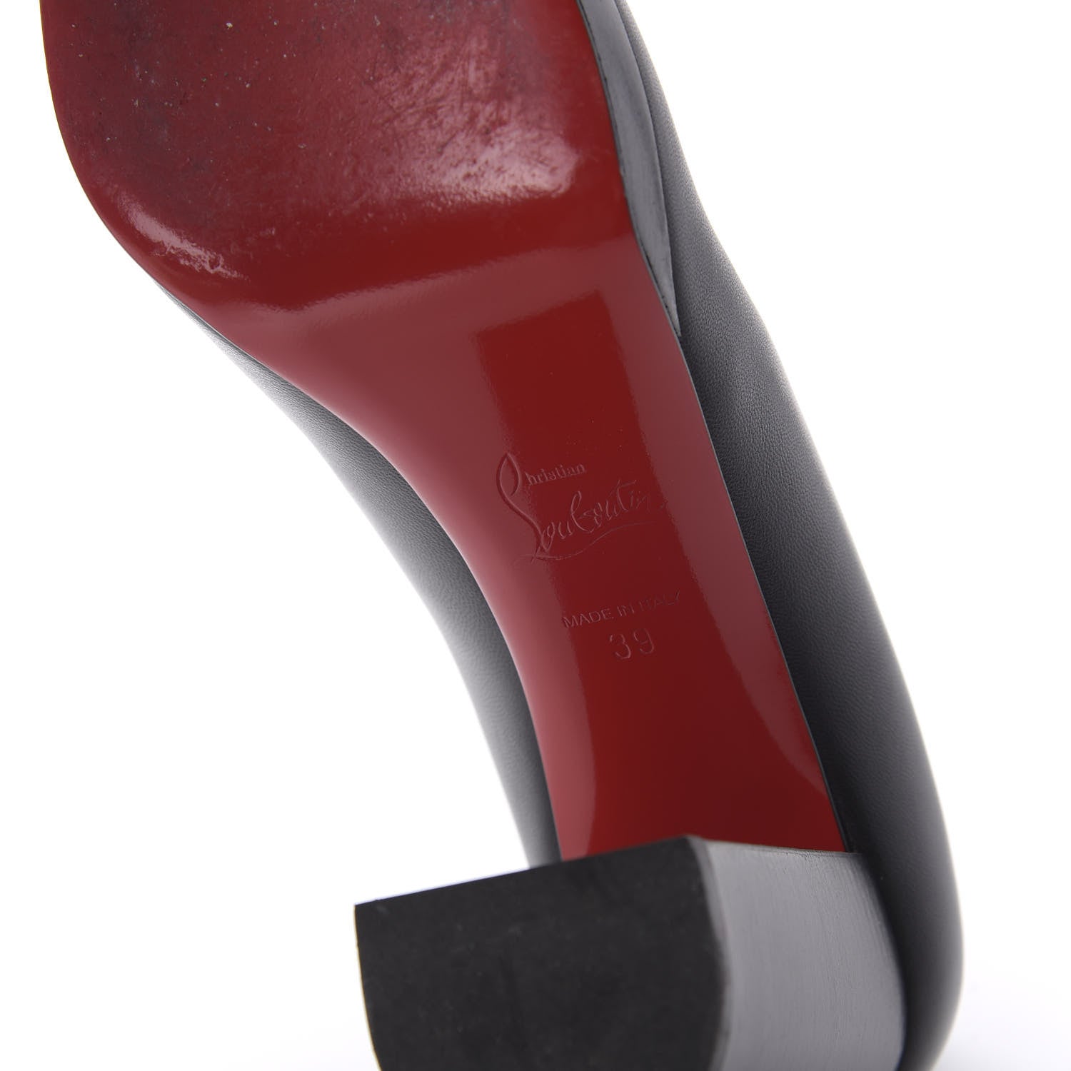 Christian Louboutin Nappa Kabetts 100 Pumps 39 Black Lucido 6 of 8