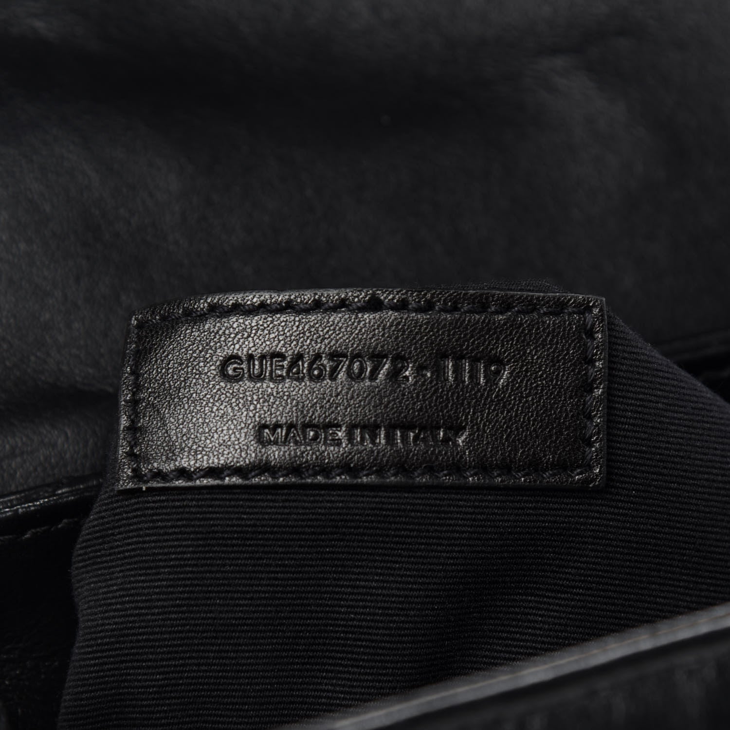 Saint Laurent Calfskin Y Quilted Monogram Toy Loulou Crossbody Bag Black 7 of 14