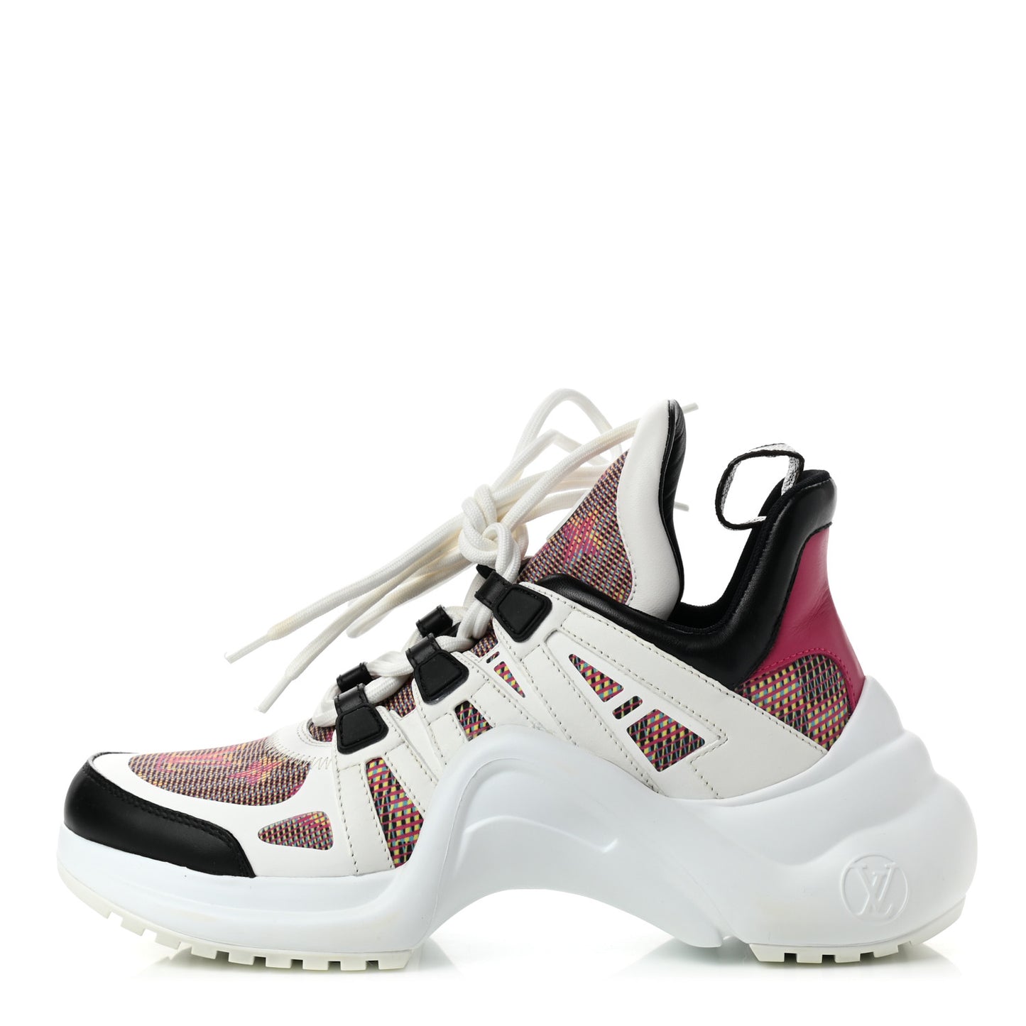 Calfskin Nylon LV Pop Archlight Sneaker 38 Rose