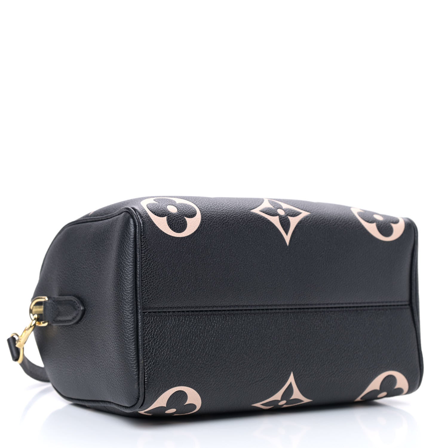 Louis Vuitton Empreinte Monogram Giant Speedy Bandouliere 25 Black Beige 4 of 8