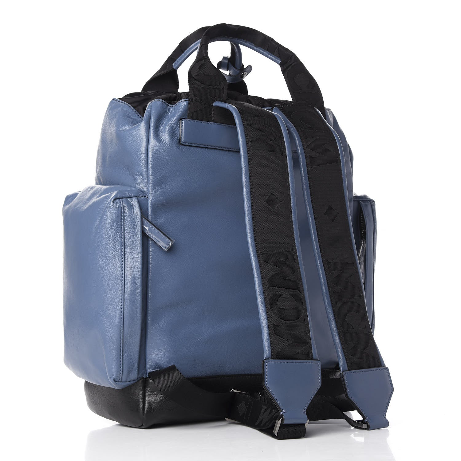 MCM Vintage Lambskin Medium Stadt Backpack Luft Blue 2 of 9