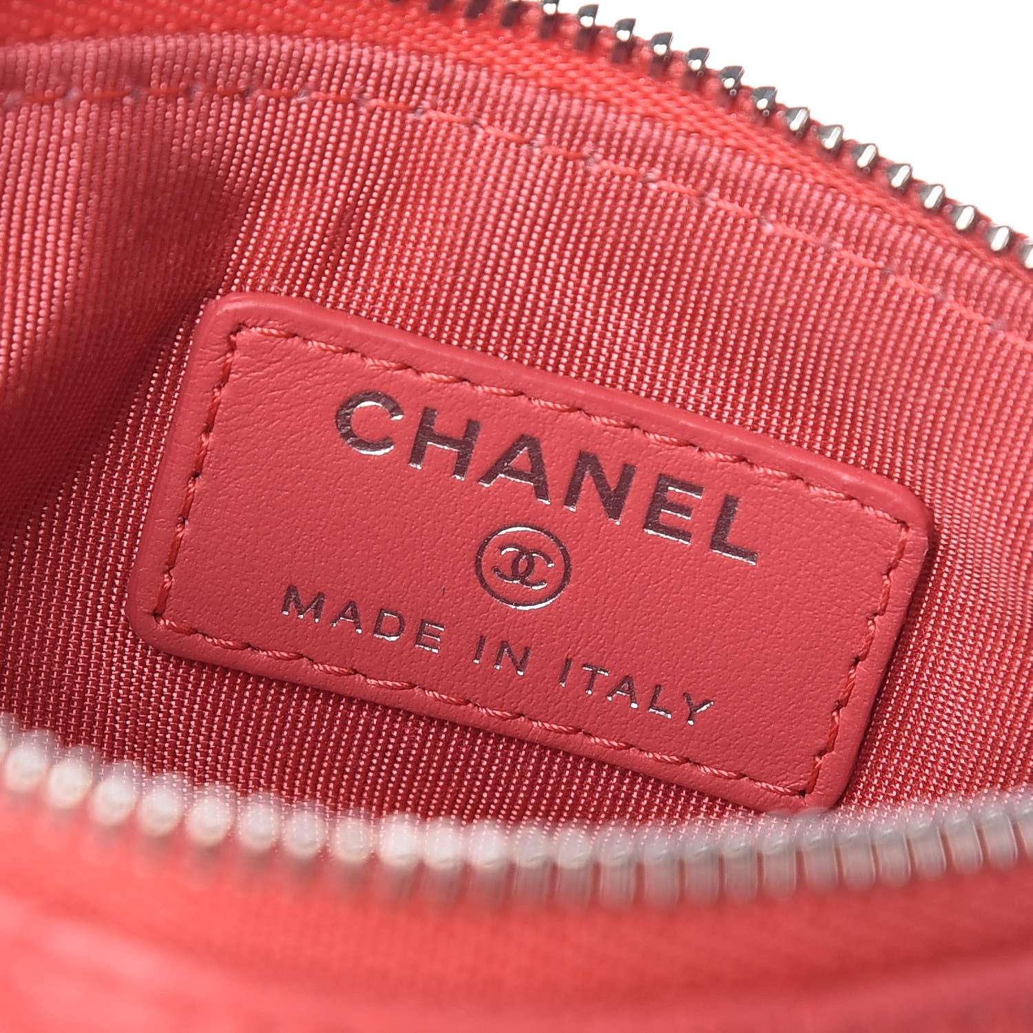 Chanel Caviar Quilted Small Cosmetic Case Dark Pink 8 of 10