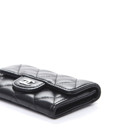 Chanel Lambskin Quilted Flap Card Holder Black 6 of 10