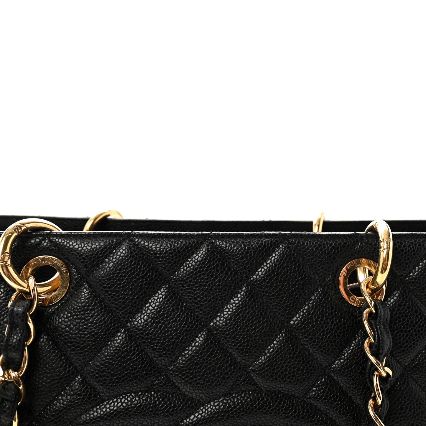 Caviar Quilted XL Grand Shopping Tote GST Black