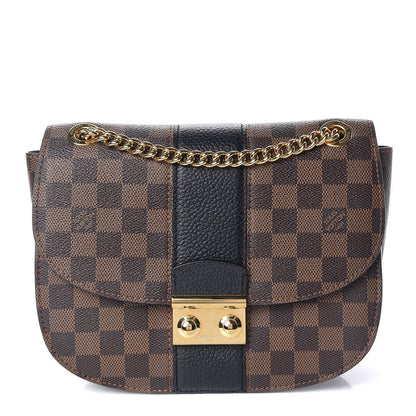 Louis Vuitton Damier Ebene Cuir Taurillon Wight Black 1 of 9