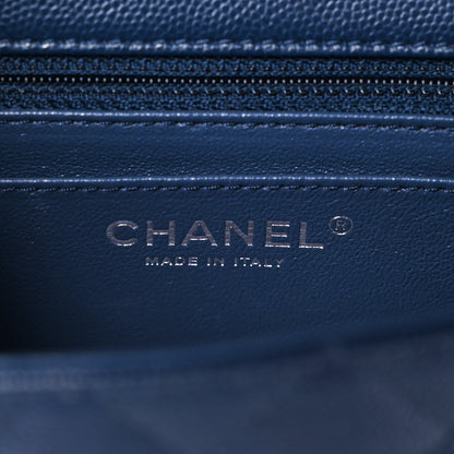 Chanel Caviar Quilted Mini Rectangular Flap Navy 6 of 9