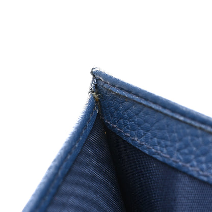 Prada Vitello Daino Small Bi-Fold Wallet Bluette Bluette 10 of 11