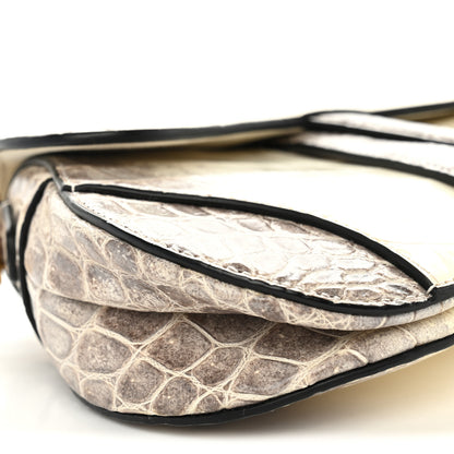 Christian Dior Niloticus Crocodile Himalaya Mini Saddle Bag Latte 9 of 11