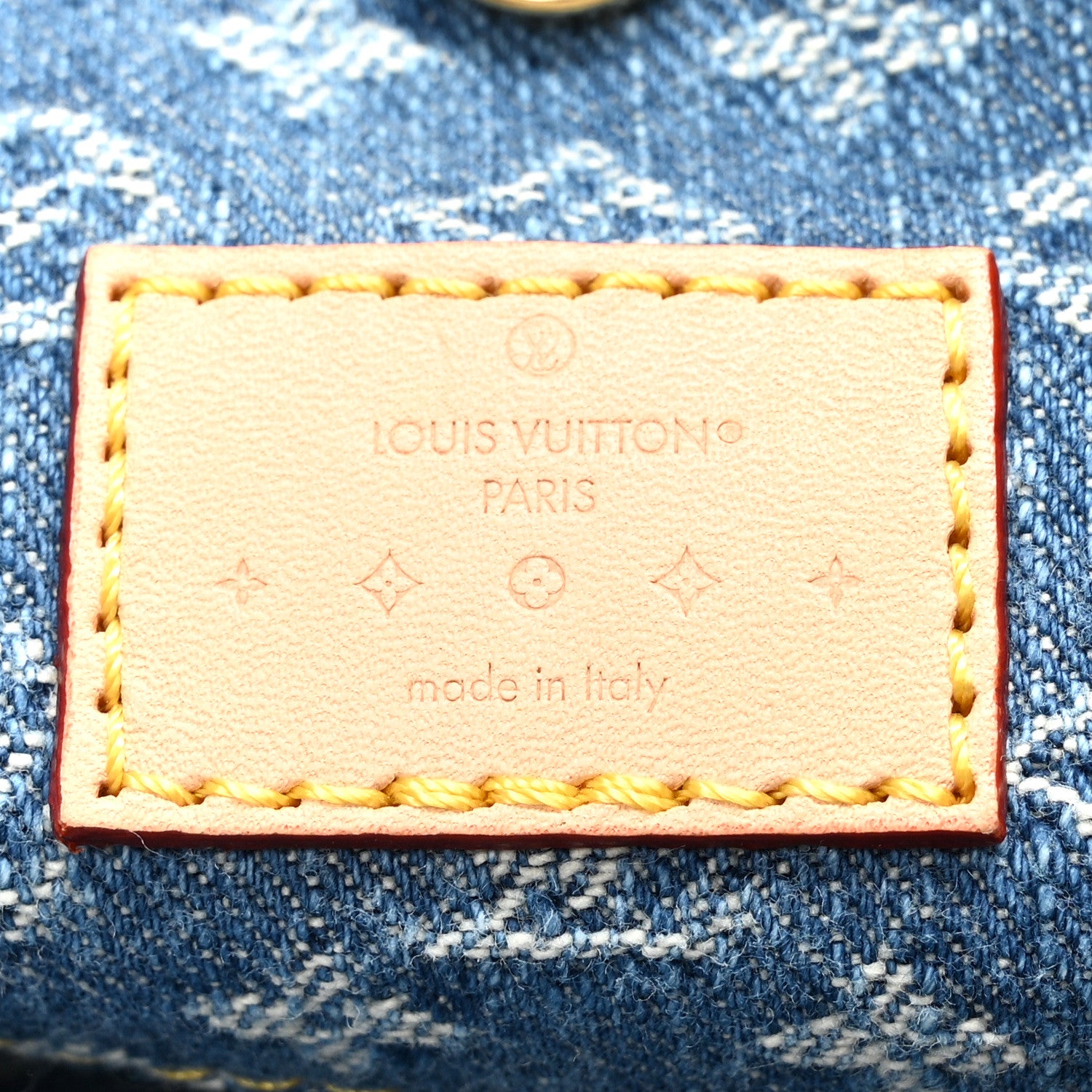 Louis Vuitton Monogram Denim CarryAll MM Blue 7 of 10