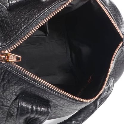 Alexander Wang Pebbled Leather Rocco Black with Rose Gold Hardware 5 of 7