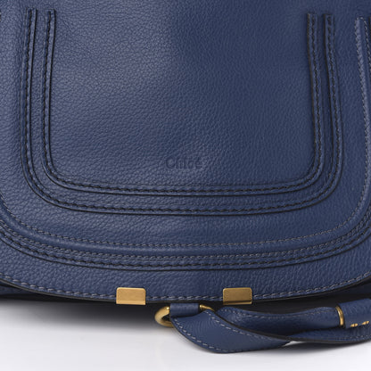 Chloe Calfskin Medium Marcie Satchel Royal Navy 10 of 10