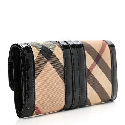 Burberry Supernova Check Penrose Continental Wallet Black 3 of 10