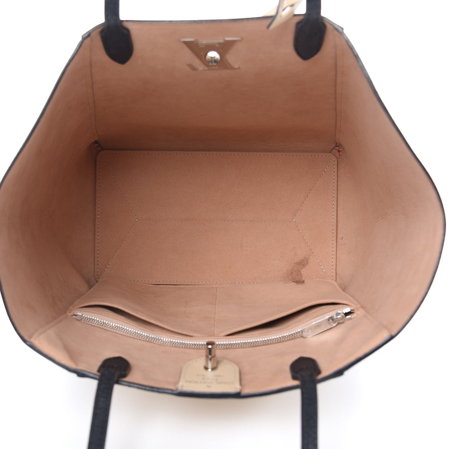 Calfskin Lockme Cabas Vanille Black