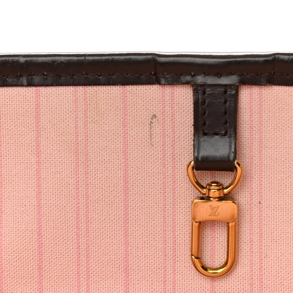 Louis Vuitton Damier Ebene Neo Neverfull MM Rose Ballerine 15 of 15