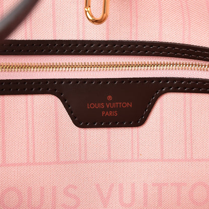 Louis Vuitton Damier Ebene Neo Neverfull MM Rose Ballerine 8 of 9