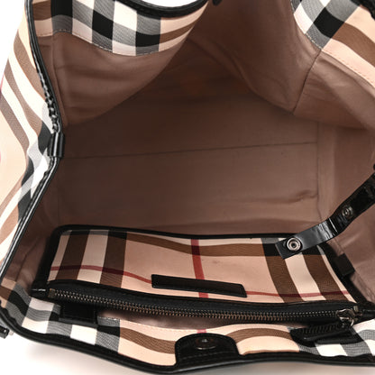 Burberry Nova Check Small Canterbury Tote Black 5 of 10
