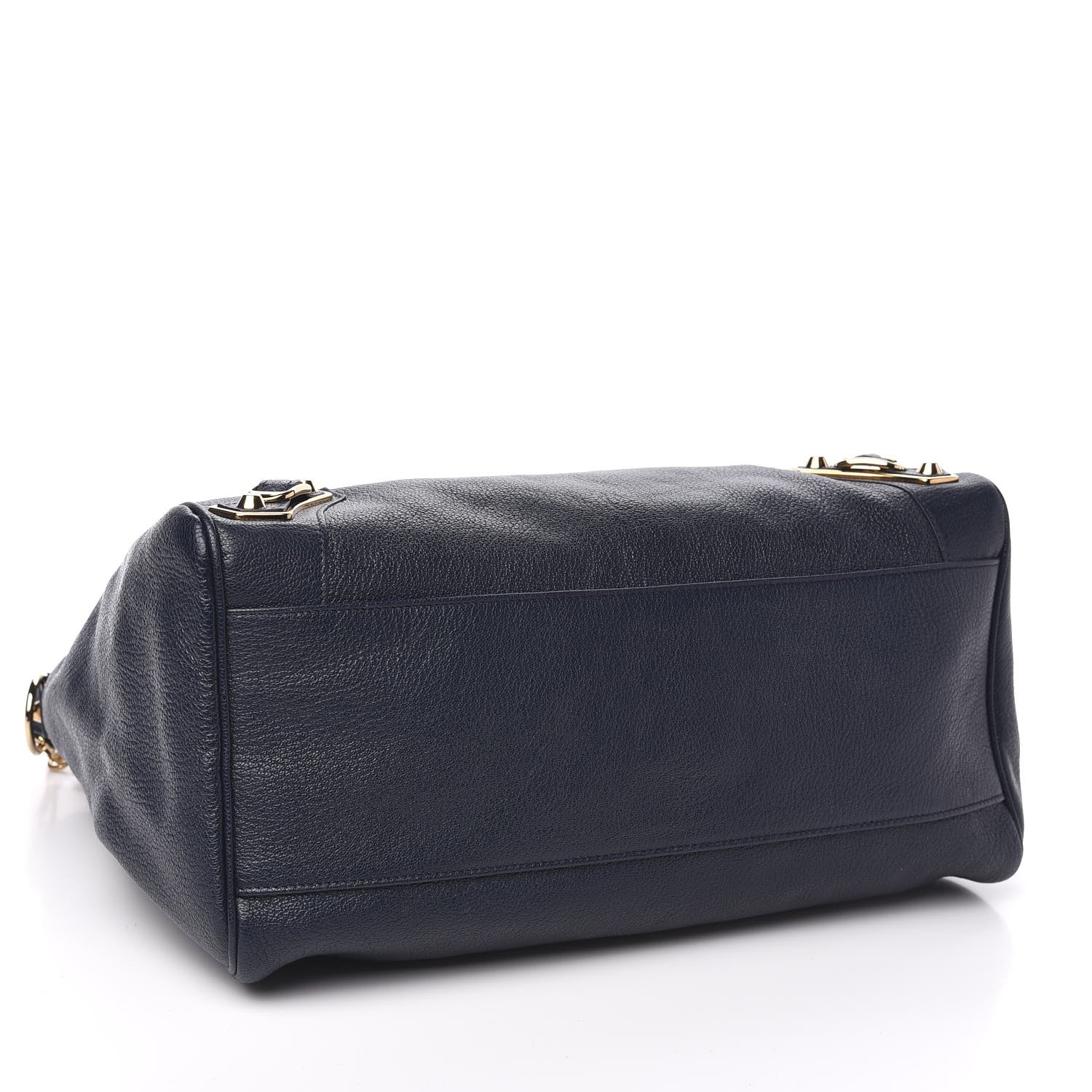 Balenciaga Chevre Gold Metallic Edge Hardware Velo Bleu Nuit Dark Sea 4 of 10