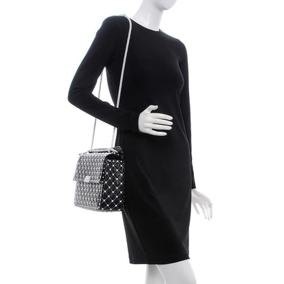 Valentino Garavani Lambskin Large Free Rockstud Spike Shoulder Bag Black 2 of 8