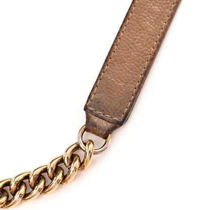Chanel Crumpled Caviar Quilted Large Shiva Flap Beige 13 of 16