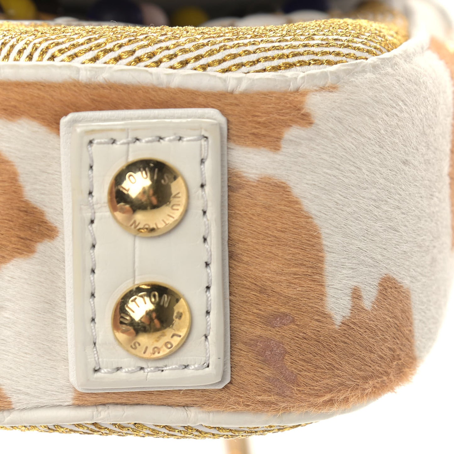Calfskin Pony Hair Les Extraordinaires Tupelo PM White
